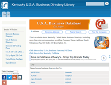 Tablet Screenshot of ky.bizdirlib.com